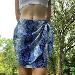 Tropical Print wrap skirt/sarong